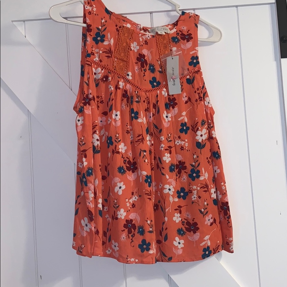 Brand new floral tank top